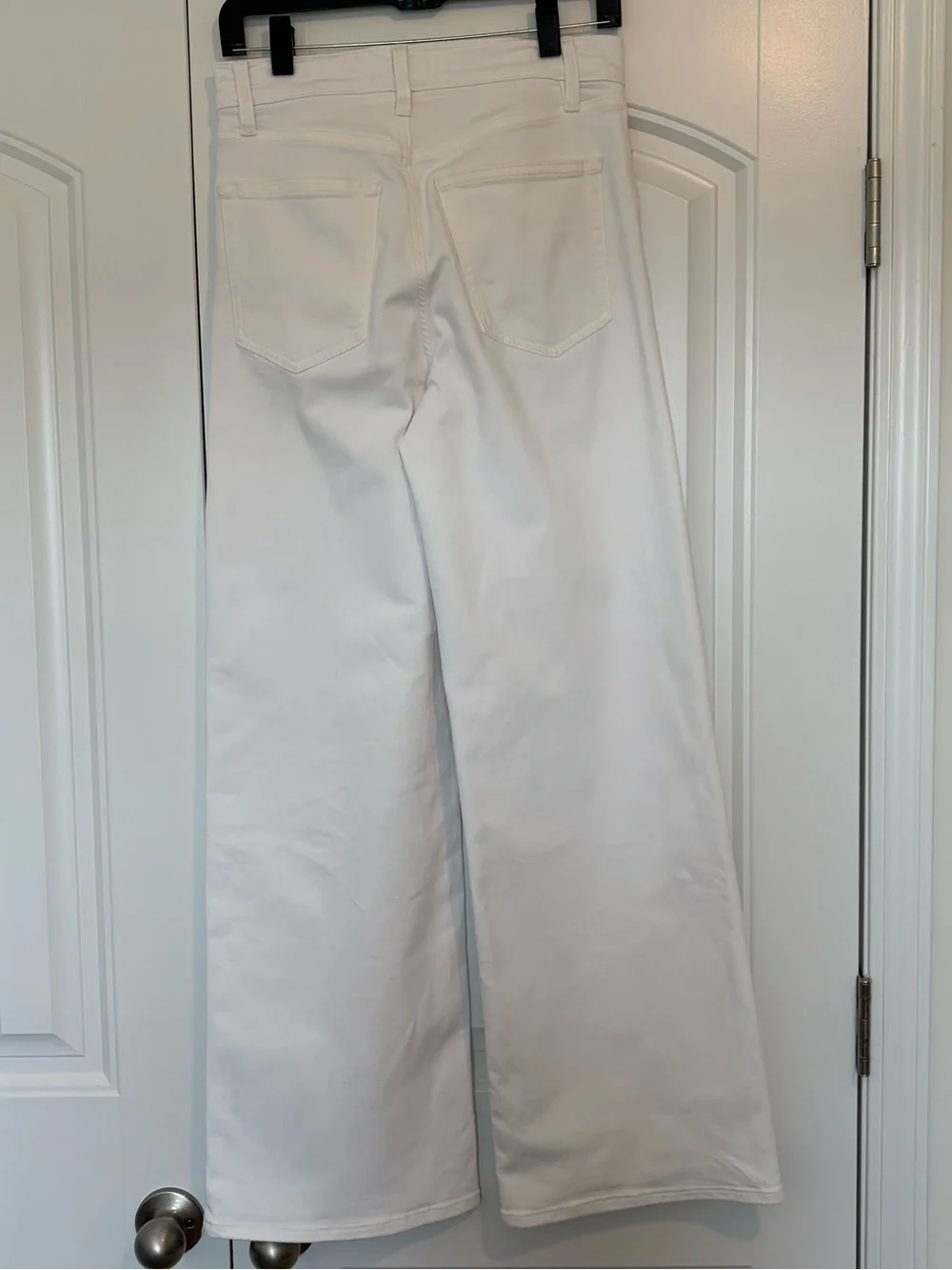 Frame Le Slim Palazzo Denim White Size 26 Blanc Full Length Jeans - Picture 8 of 10
